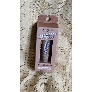 SpaLife You Mocha Me Happy Tinted Lip Balm Coffee Scented 0.5 oz NIP
